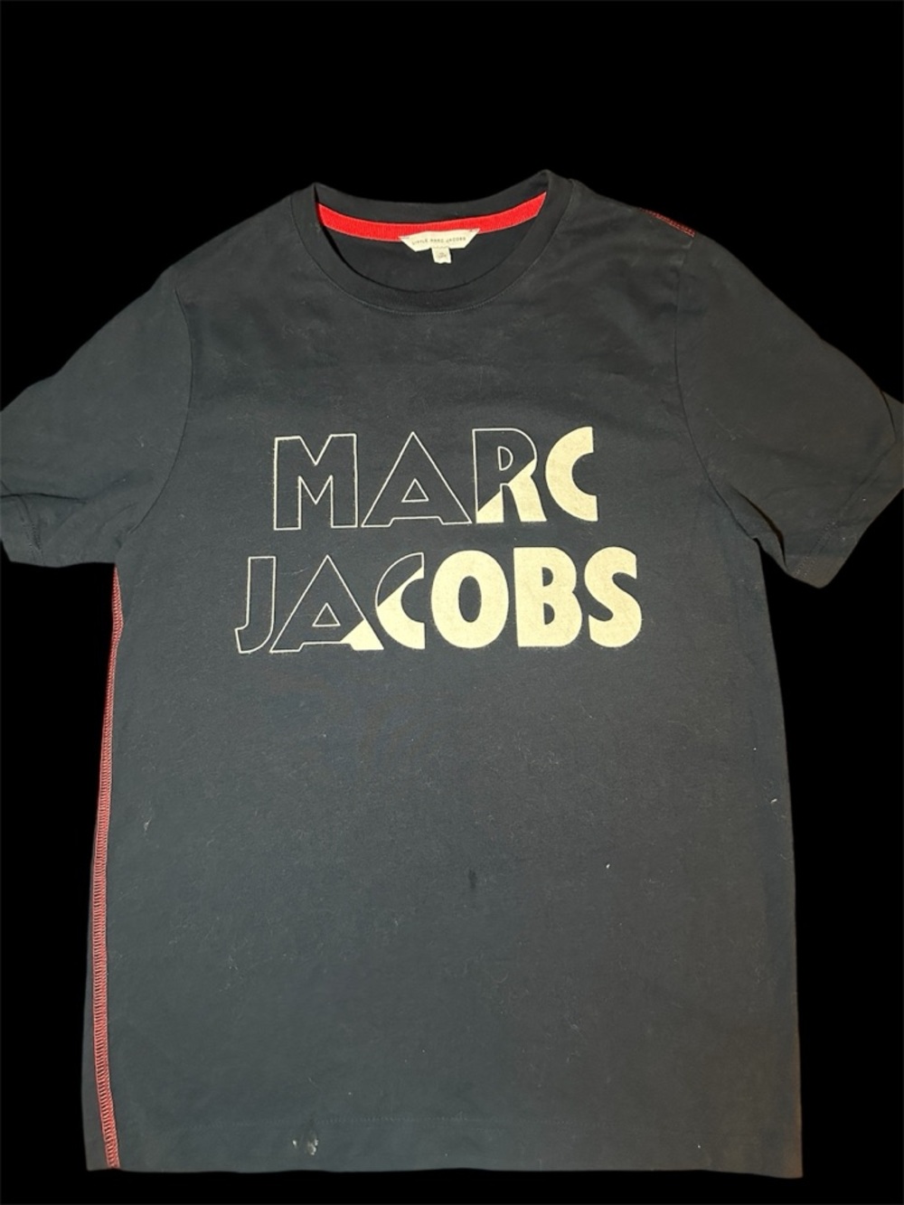 Little Marc Jacobs Navy Blue Short-Sleeve Logo Tee